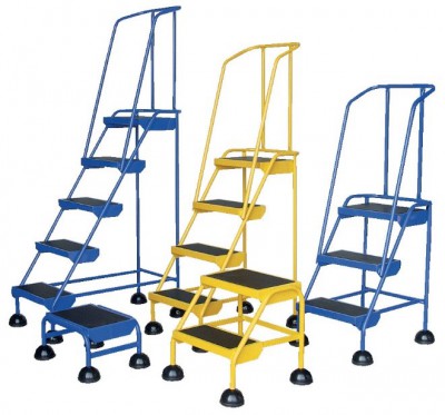 Rolling Ladders, Rolling Stairs, Step Stools